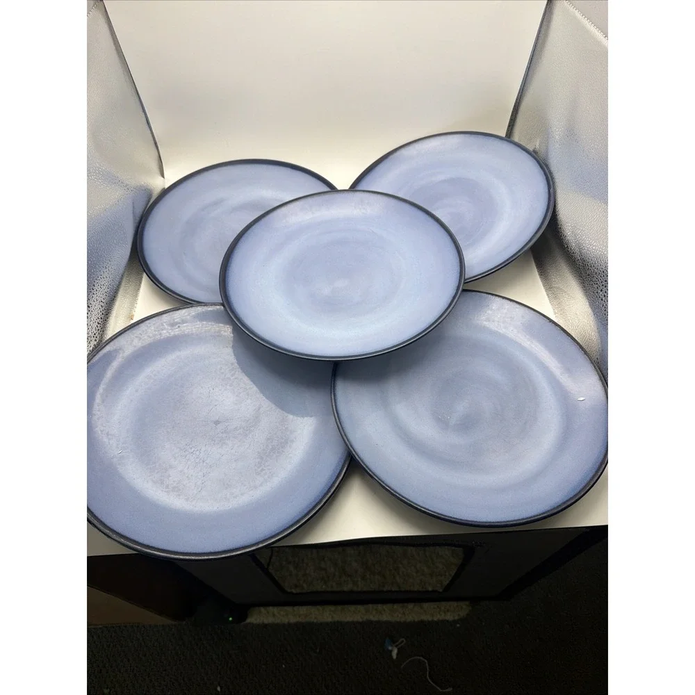 Sango Nova Blue 4934 Dinner Plates Set of 5 10.5